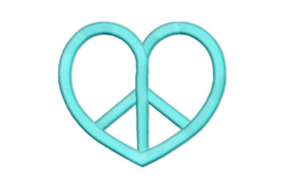Heart-shaped Peace Sign Review for Business Merchandise